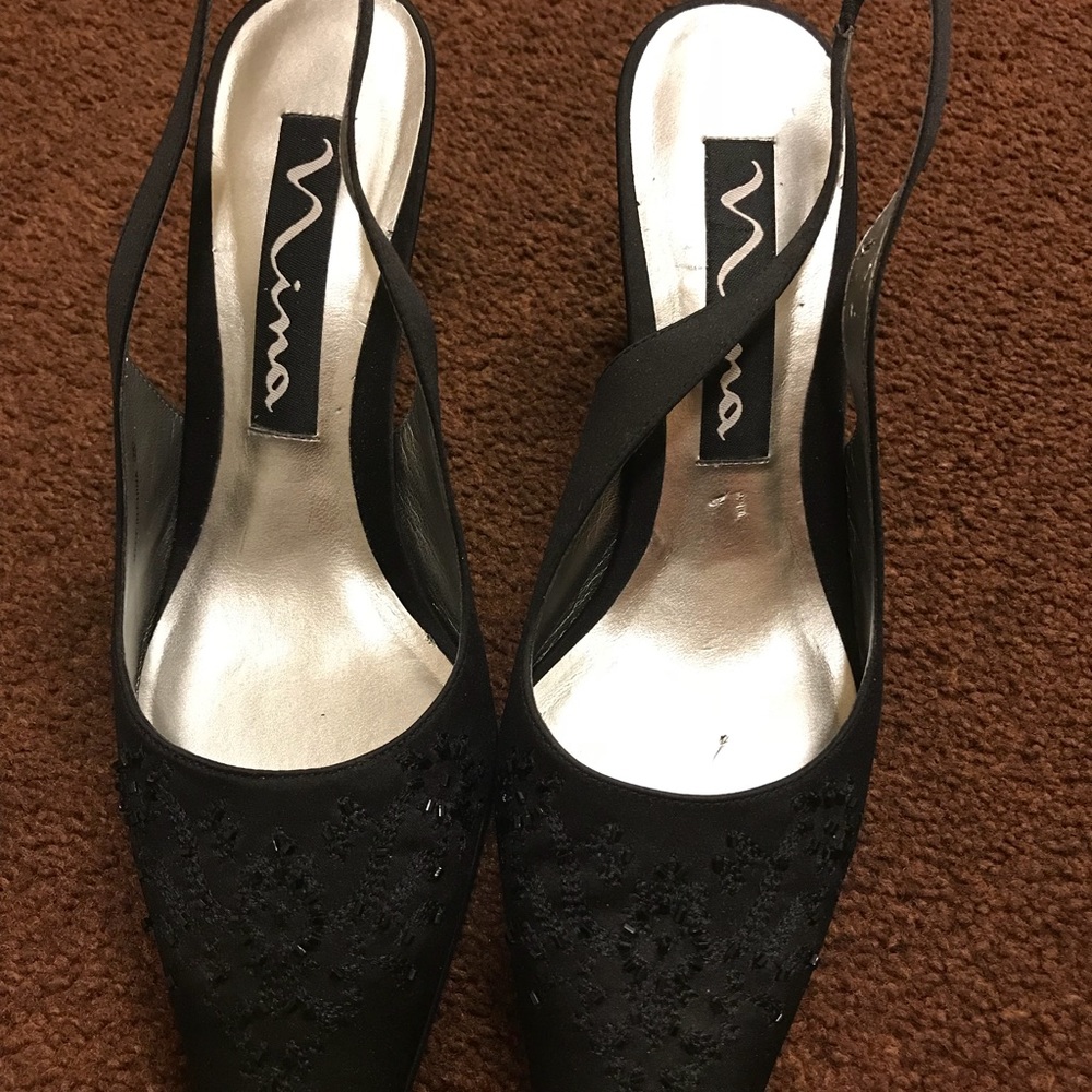 Nina High Heel, Black, Size 8N